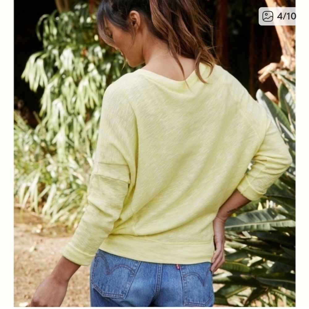 Anthropologie Damiana Light Yellow Knit Sweater - Picture 5 of 9